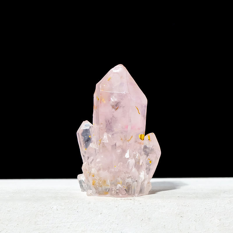 Olivenorma Natural Stone Gravel Epoxy Crystal Cluster Gemstone Decoration - Rose Quartz - Small Crystal Cluster: 4*2.5cm - image 18