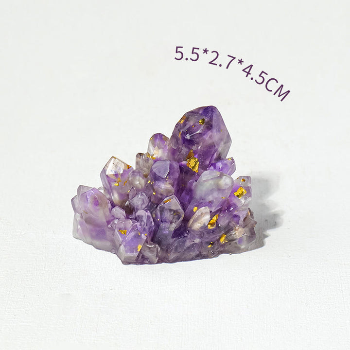 Olivenorma Natural Stone Gravel Epoxy Crystal Cluster Gemstone Decoration