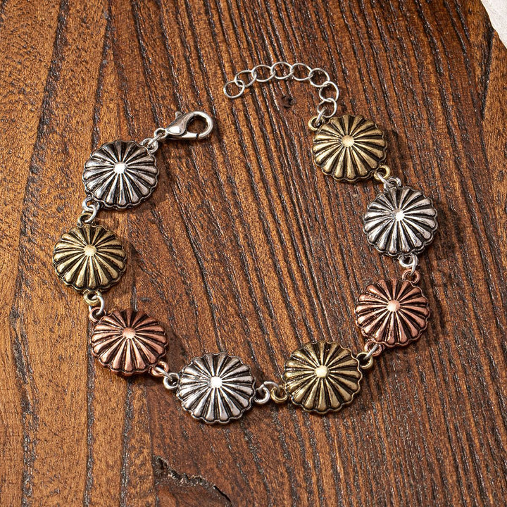 Olivenorma Bohemian Style Turquoise Metal Bracelet