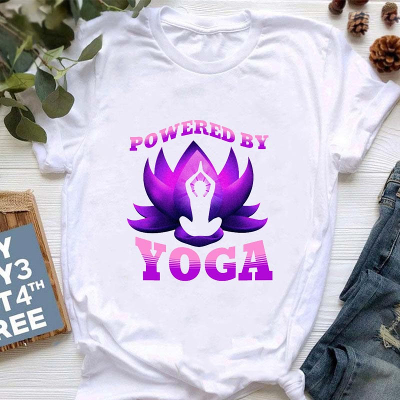 Olivenorma Meditation Evil Eye Buddha OM Printed T-Shirt - Buddha & Lotus - 2XL - image 3