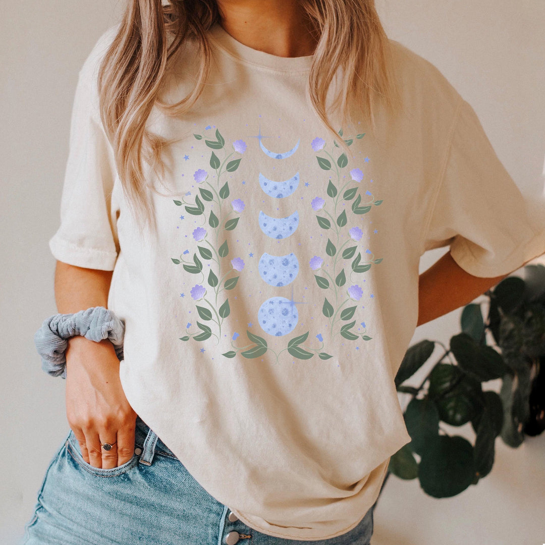 Olivenorma Celestial Moon Phases T-Shirt - White - 2XL - image 0