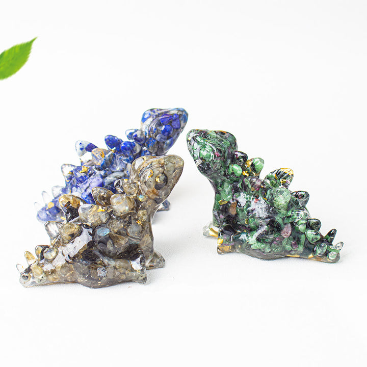Olivenorma Crystal Epoxy Cute Little Dinosaur Gemstone Decoration