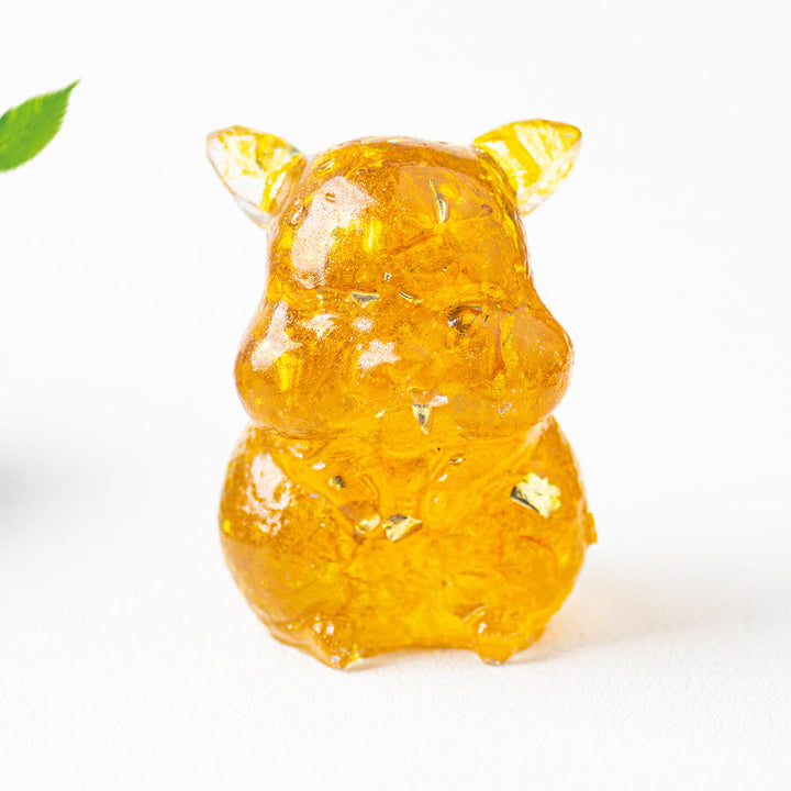 Olivenorma Crystal Epoxy Cute Hamster Gemstone Decoration