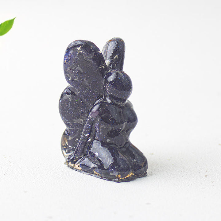 Olivenorma Crystal Epoxy Butterfly Fairy Gemstone Decoration