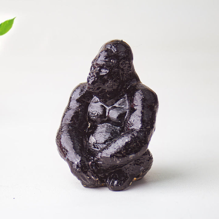 Olivenorma Crystal Epoxy Gorilla Gemstone Decoration