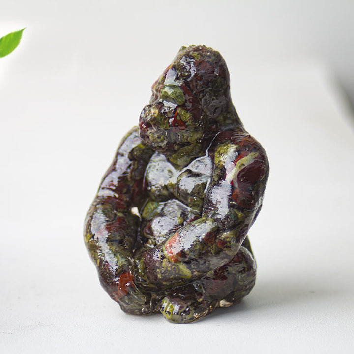 Olivenorma Crystal Epoxy Gorilla Gemstone Decoration