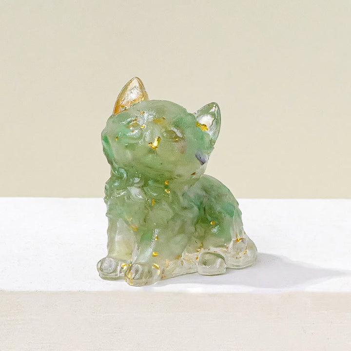 Olivenorma Crystal Epoxy Cute Kitten Gemstone Decoration