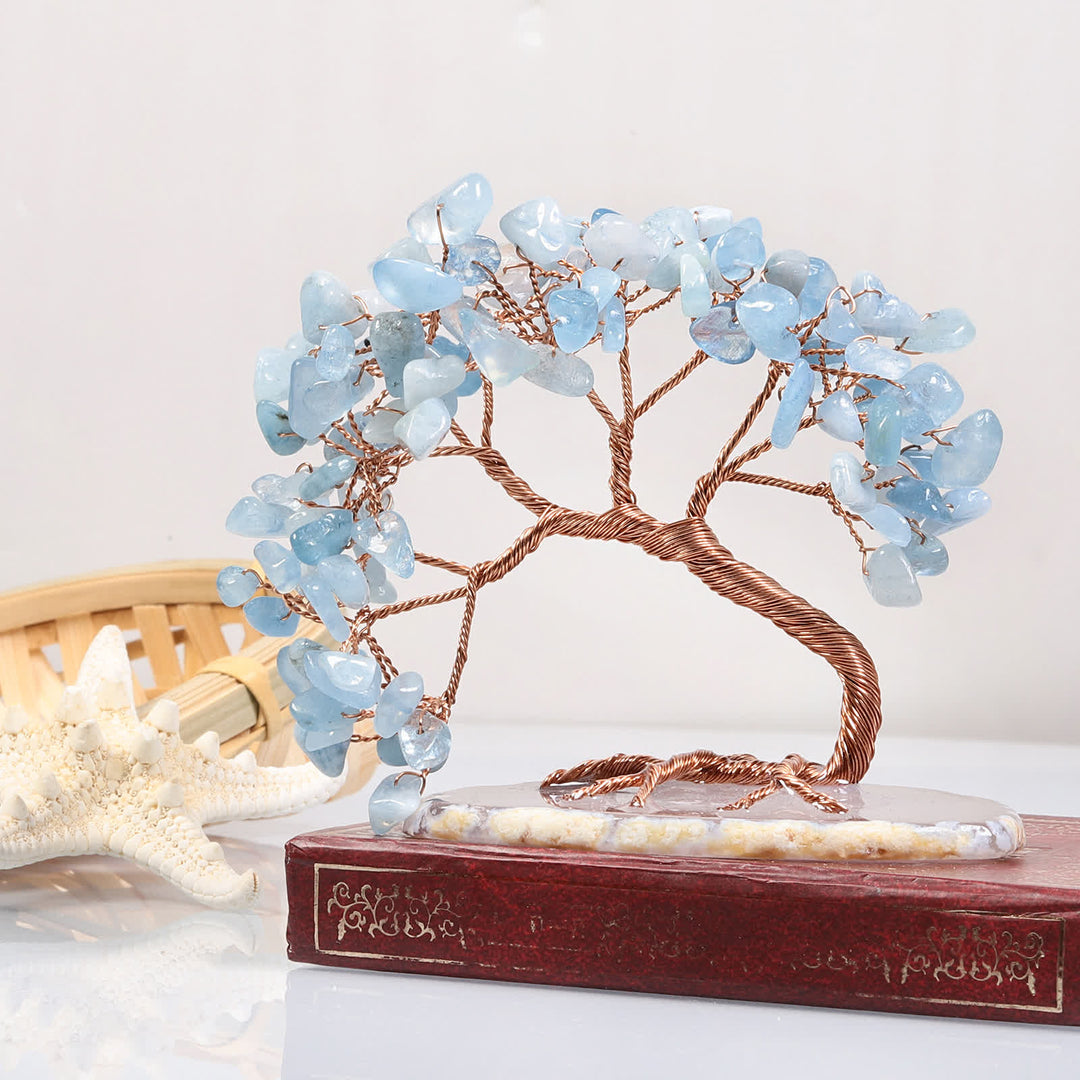 Olivenorma Natural Crystal Stone Feng Shui Tree