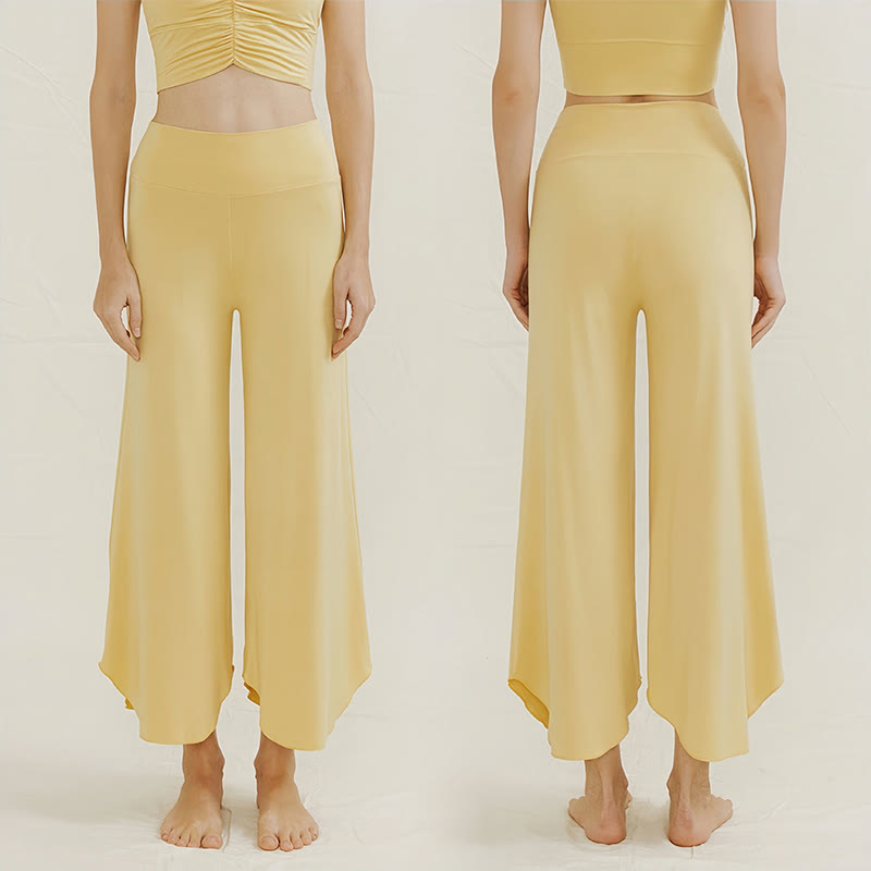 Olivenorma Soft Flare Yoga Lounge Pants - Yellow - L - image 7