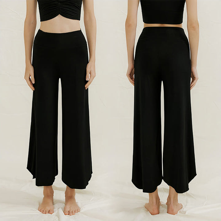 Olivenorma Soft Flare Yoga Lounge Pants - Black - L - image 4