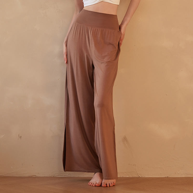 Olivenorma Zen Light Modal Flow Pants - Brown - XL - image 7