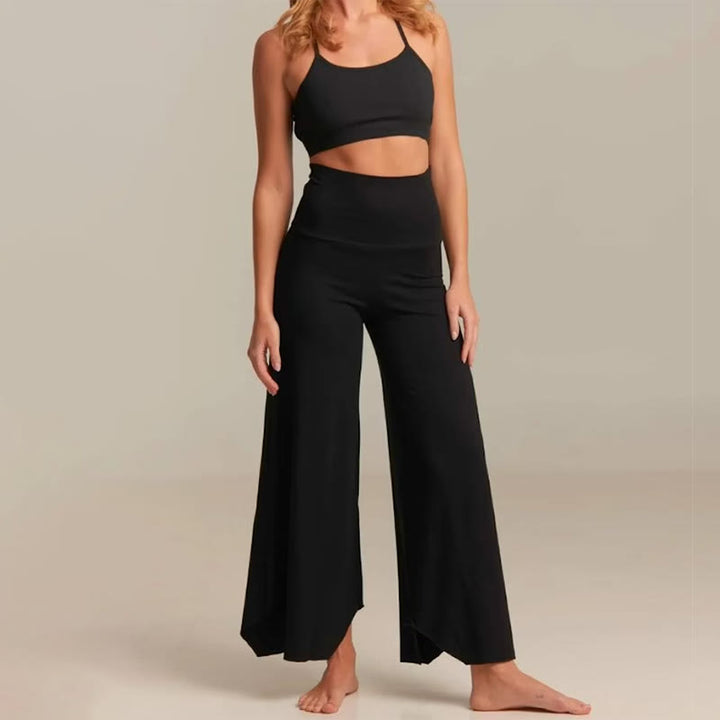 Olivenorma High-Waist Yoga Cropped Flare Pants - Black - 2XL - image 6