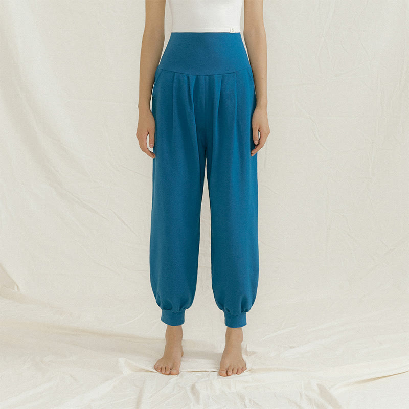 Olivenorma Straight Bloomers Yoga Pants - Blue - L - image 12