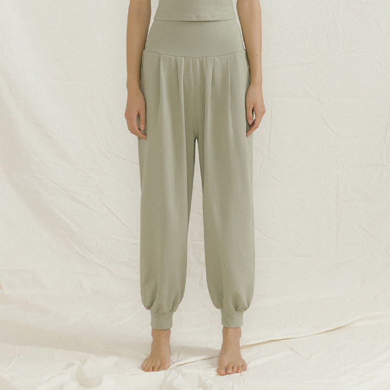 Olivenorma Straight Bloomers Yoga Pants - Green - L - image 3