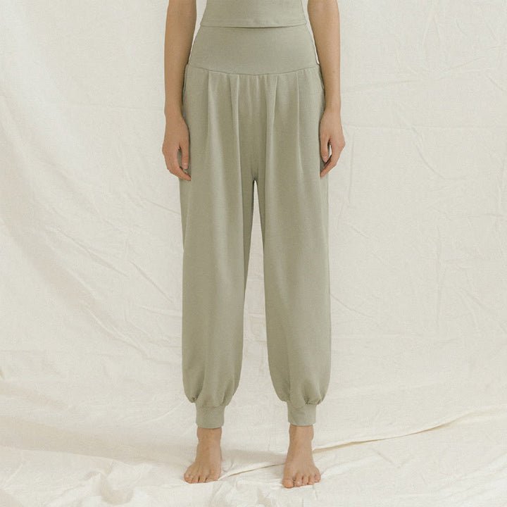 Olivenorma Straight Bloomers Yoga Pants - Green - L - image 3
