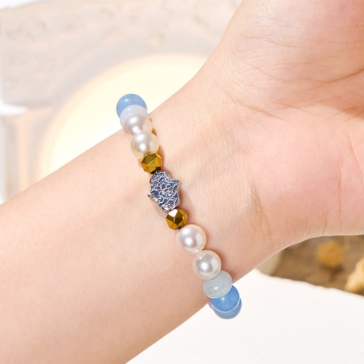 Olivenorma "​​Misty Glow" Aquamarine Tranquility Bracelet - image 2
