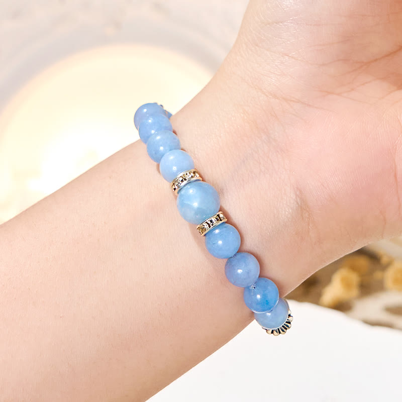 Olivenorma "Tide & Bloom" Aquamarine & Lepidolite Calm Bracelet - image 2