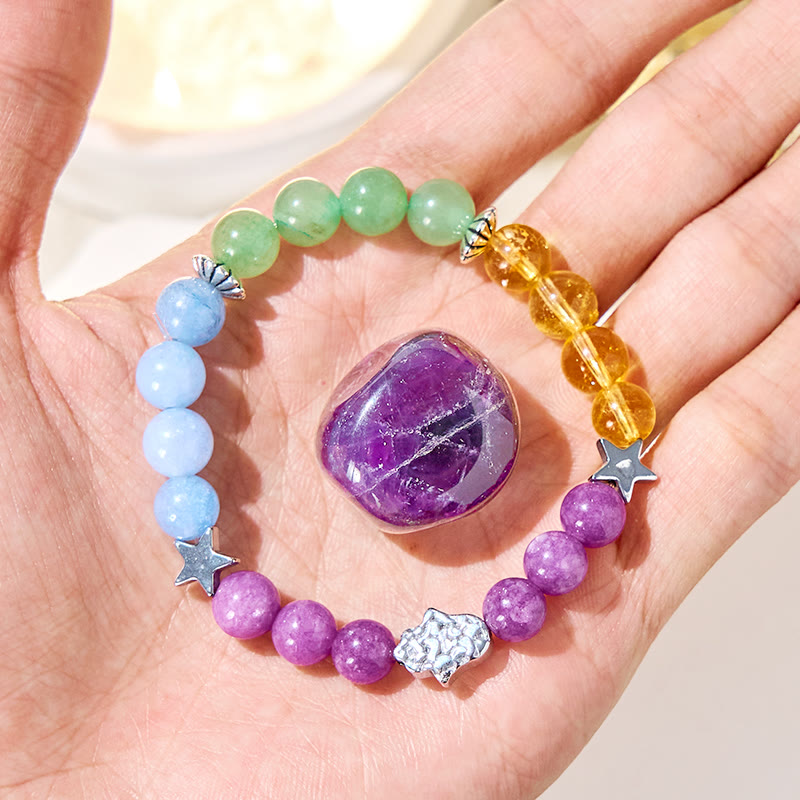Olivenorma "Stellar Hues" Gemstone Healing Bracelet - image 2
