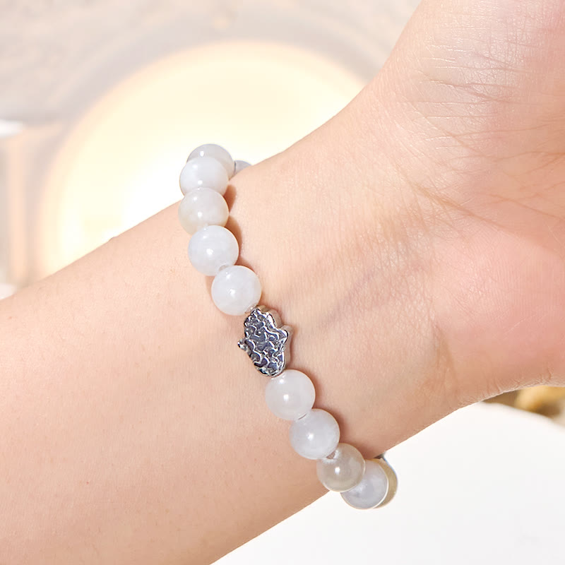Olivenorma "Sky Whisper" White Chalcedony Calm Bracelet - image 2
