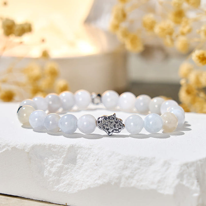 Olivenorma "Sky Whisper" White Chalcedony Calm Bracelet - image 5