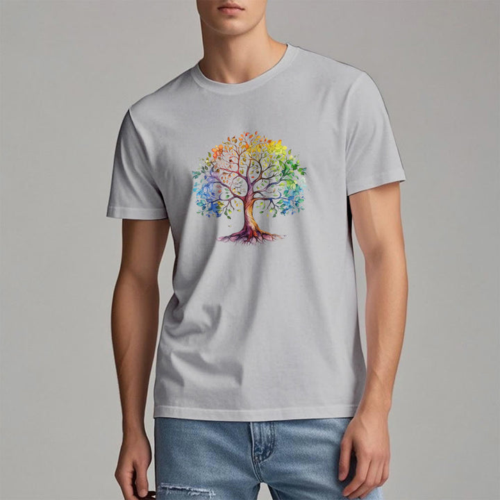 Olivenorma Chakra Colorful Tree of Life T-Shirt - image 9