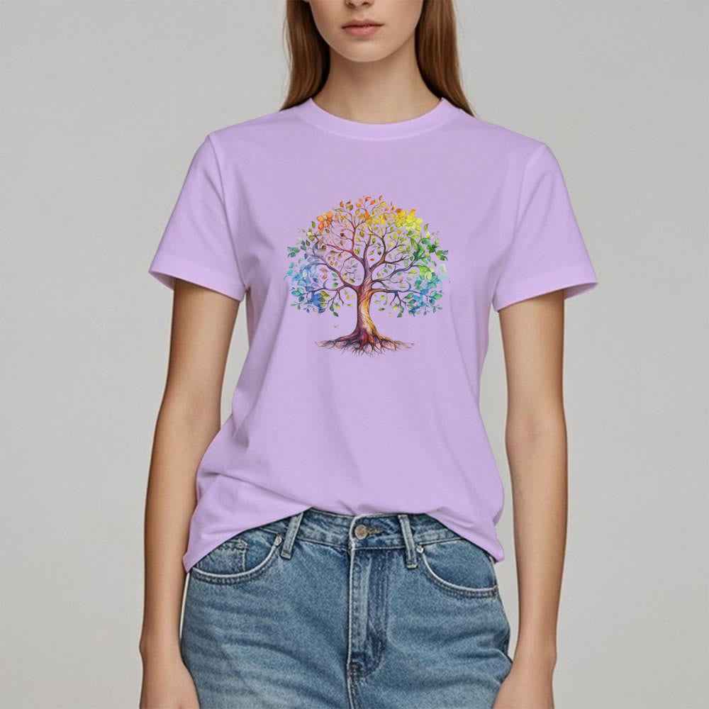 Olivenorma Chakra Colorful Tree of Life T-Shirt - image 15