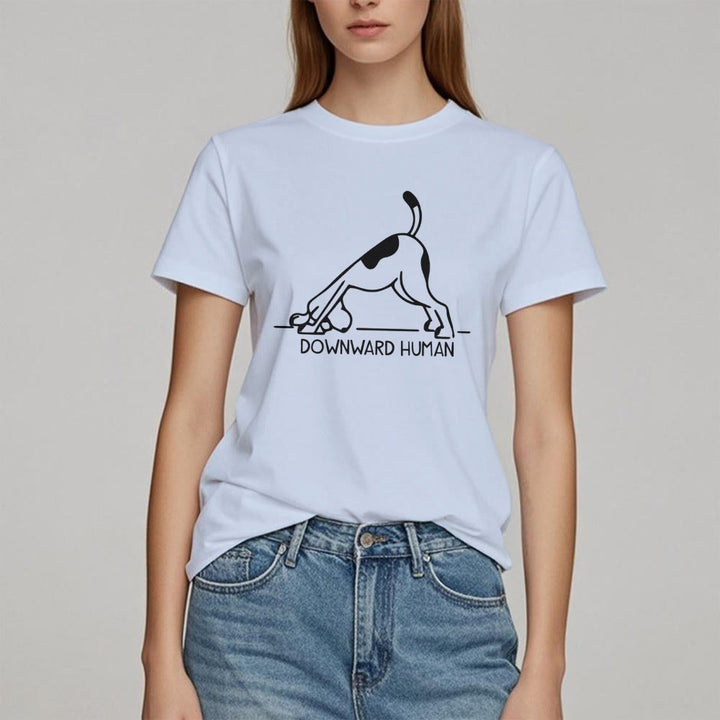 Olivenorma Dog Yoga Meditation Print T-Shirt - image 11