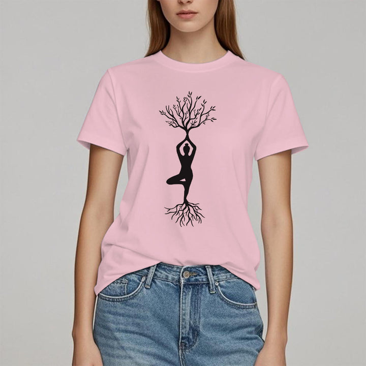 Olivenorma Rooted Yoga Tree Pose T-Shirt - image 15