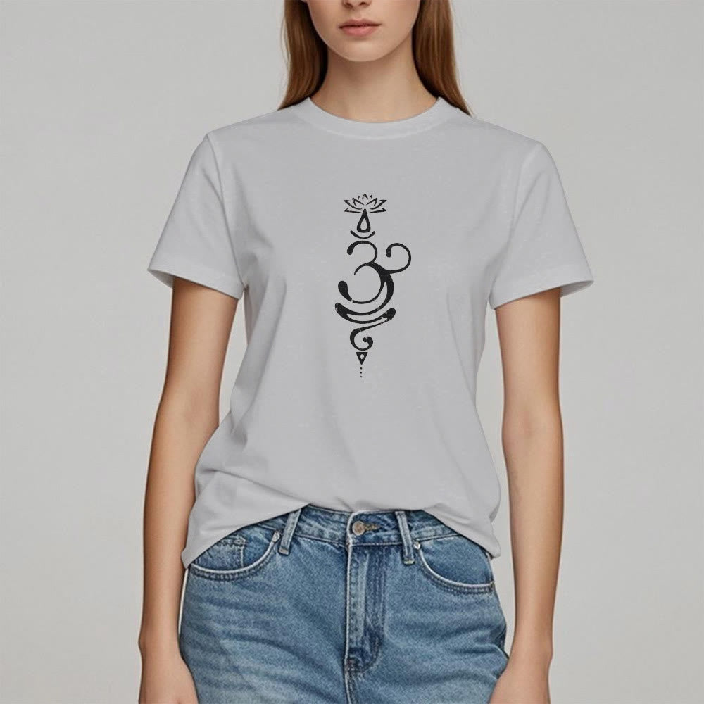 Olivenorma OM Lotus Chakra Symbol T-Shirt - image 9