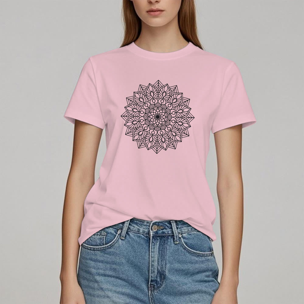 Olivenorma Flower Mandala Lotus T-Shirt - image 14
