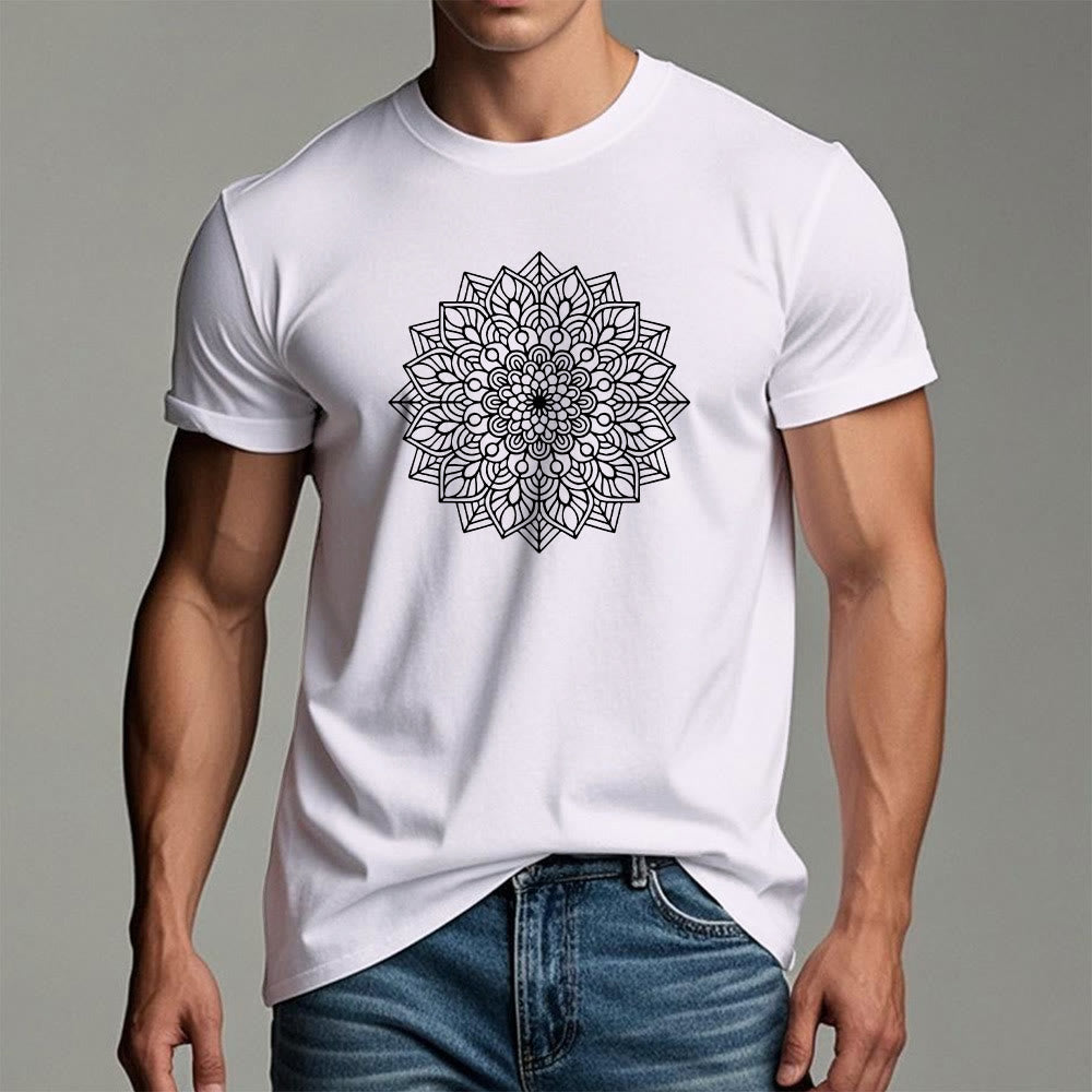 Olivenorma Flower Mandala Lotus T-Shirt - image 3