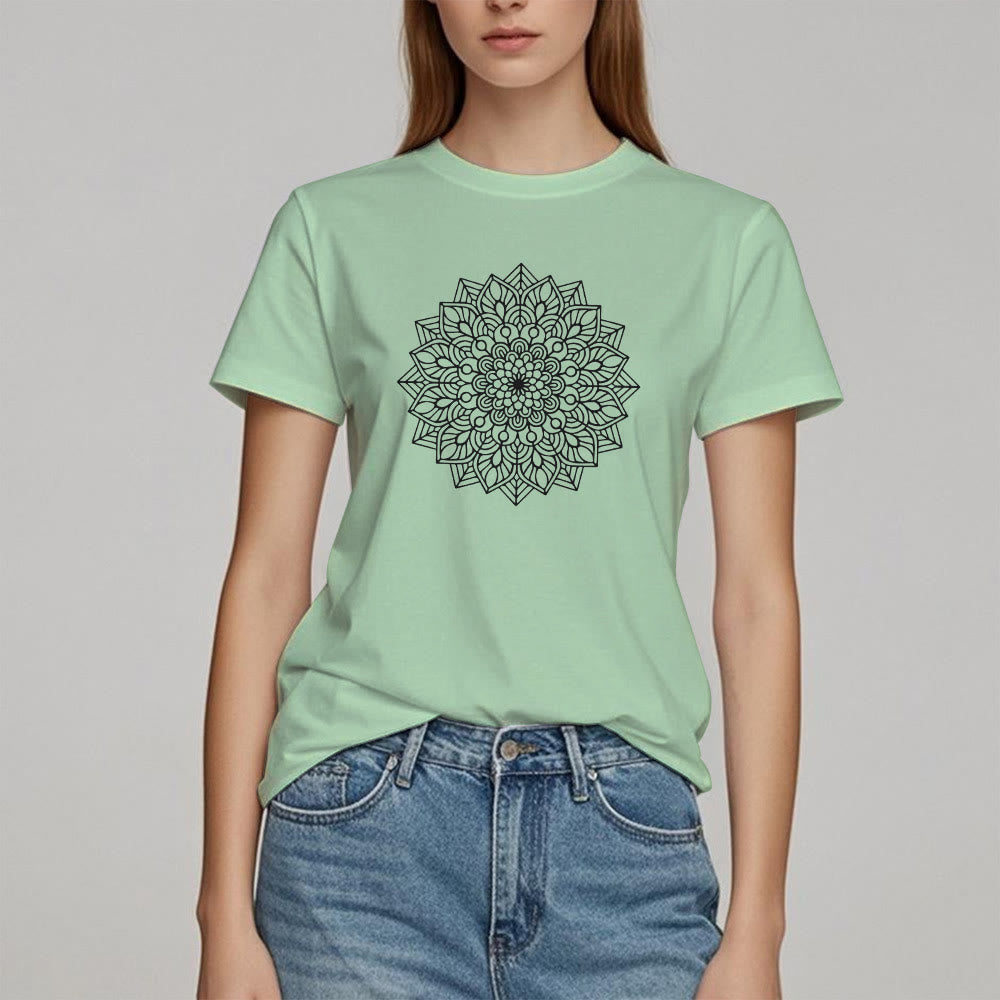 Olivenorma Flower Mandala Lotus T-Shirt - image 18