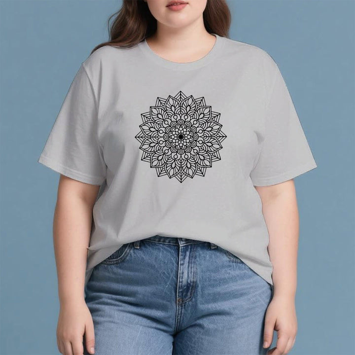 Olivenorma Flower Mandala Lotus T-Shirt - image 8