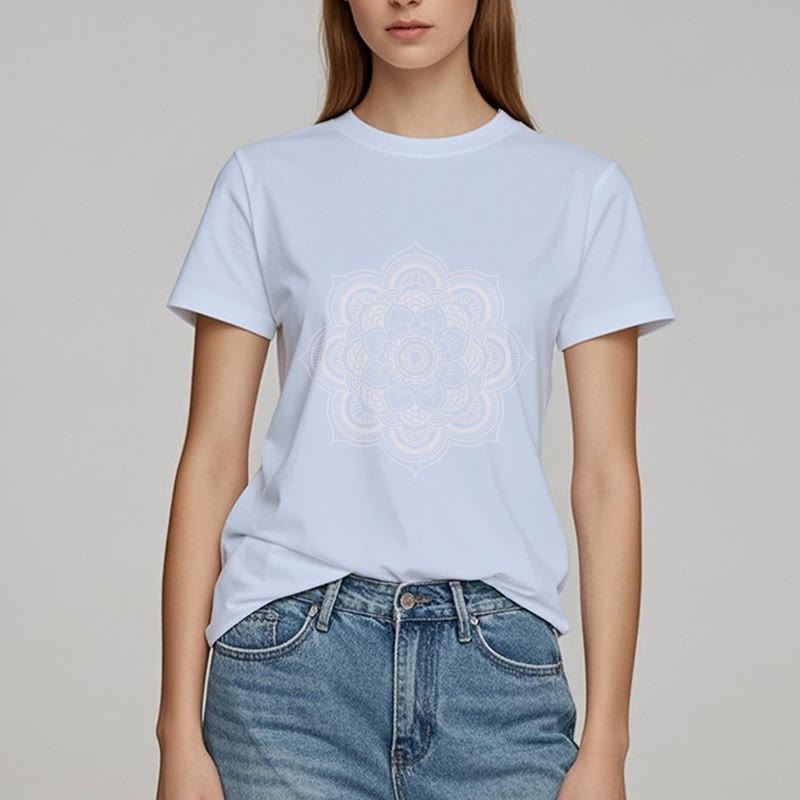 Olivenorma Mandala Lotus T-shirt - image 14