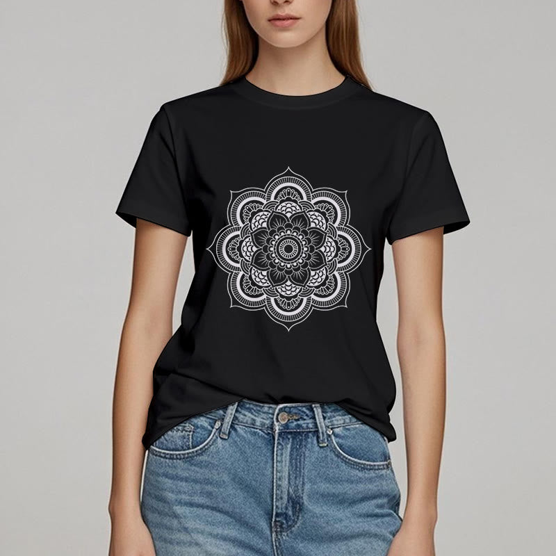 Olivenorma Mandala Lotus T-shirt - image 8
