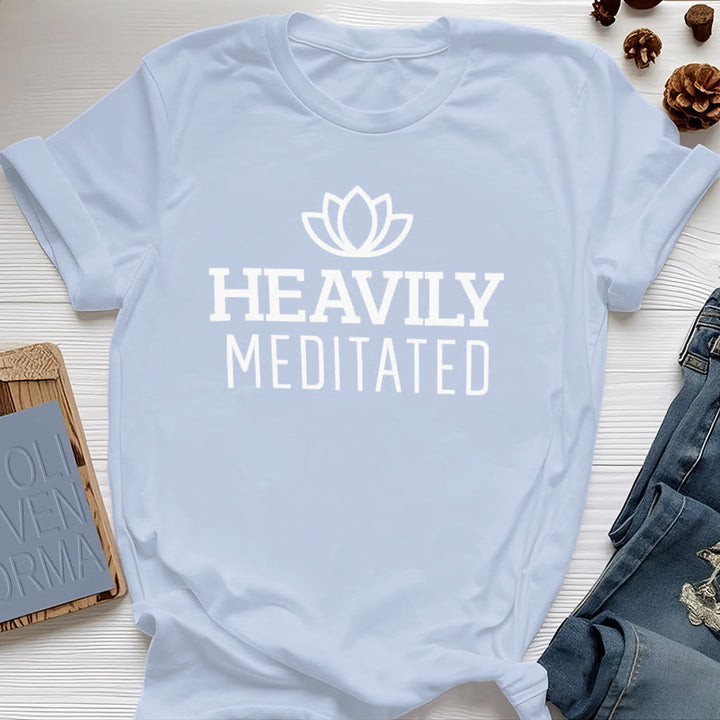 Olivenorma Heavily Meditated Lotus T-shirt - Blue - 2XL - image 10