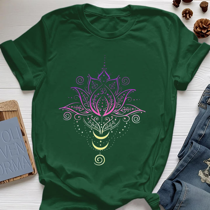 Olivenorma OM Lotus Flower T-Shirt - Dark Green - 2XL - image 19