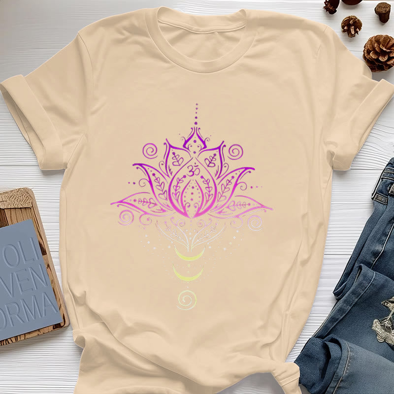 Olivenorma OM Lotus Flower T-Shirt - Yellow - 2XL - image 9