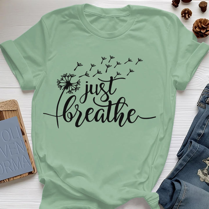 Olivenorma Just Breathe Dandelion T-shirt - Light Green - 2XL - image 23