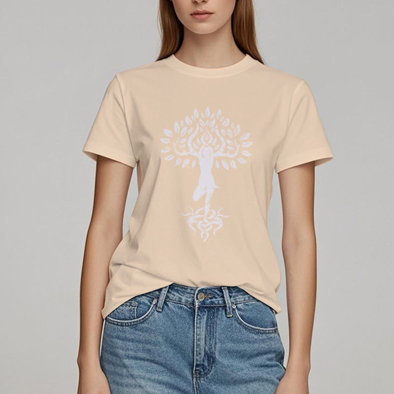 Olivenorma Flower Zen Tree T-Shirt - image 15