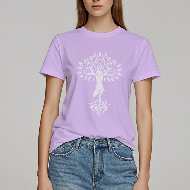 Olivenorma Flower Zen Tree T-Shirt - image 24