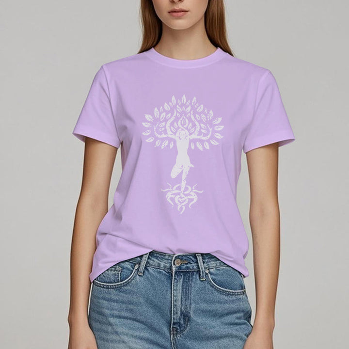 Olivenorma Flower Zen Tree T-Shirt