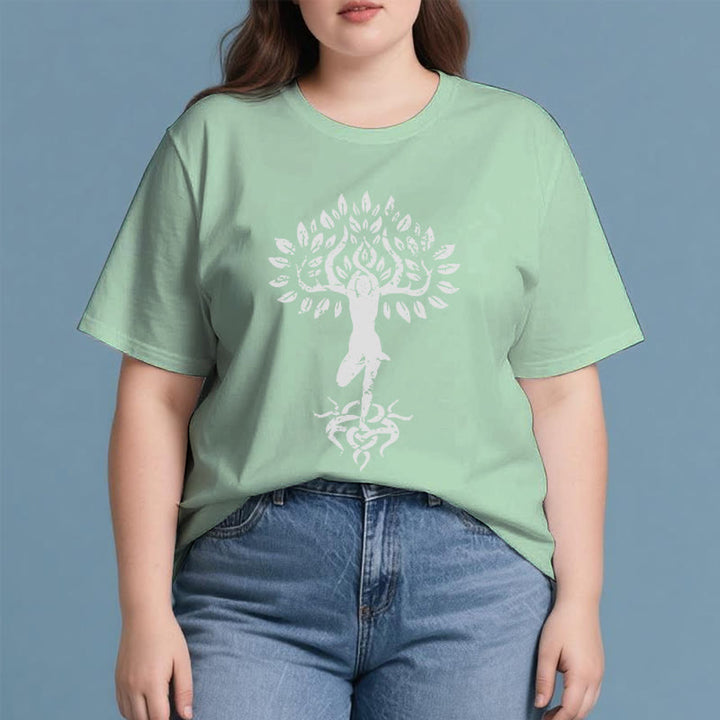 Olivenorma Flower Zen Tree T-Shirt - image 2