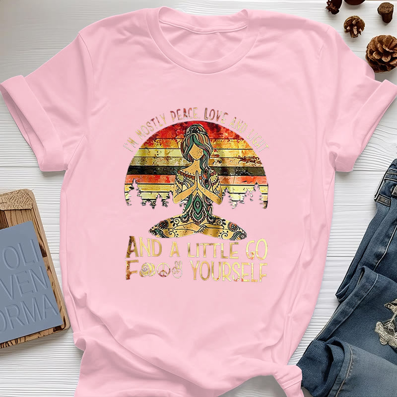 Olivenorma Mostly Peace T-Shirt - Pink - 2XL - image 13