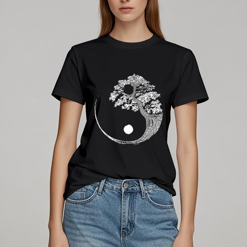 Olivenorma Yin Yang Bonsai Tree T-shirt - image 1