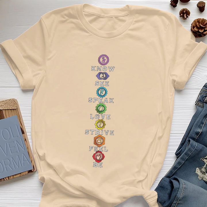Olivenorma Chakra List Tantric Hinduism T-Shirt - Yellow - 2XL - image 12