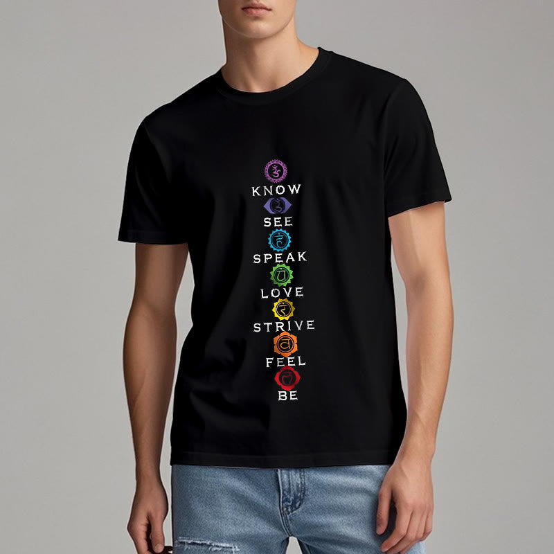 Olivenorma Chakra List Tantric Hinduism T-Shirt - image 1
