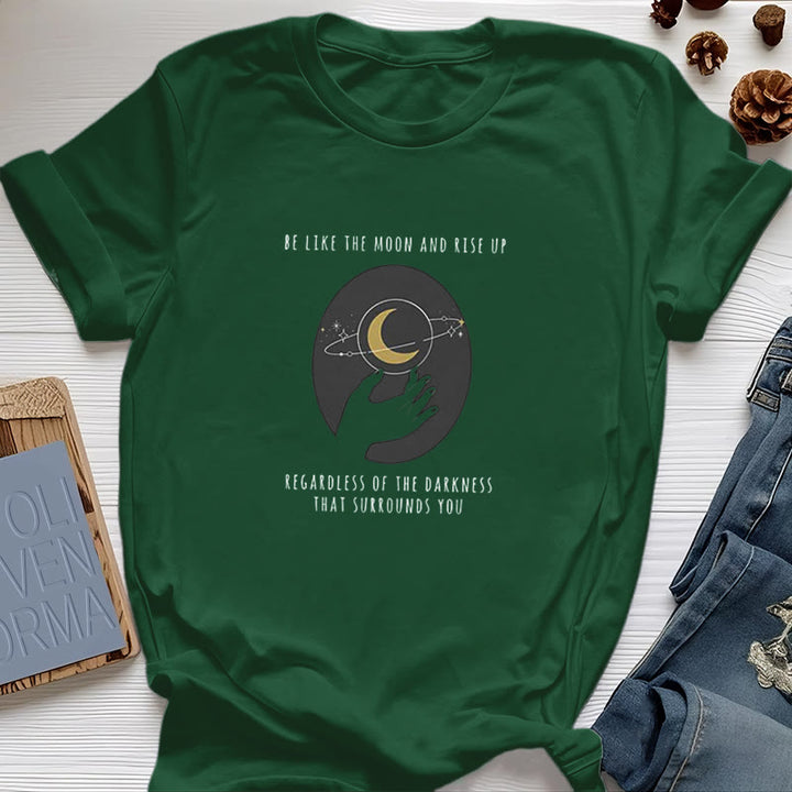 Olivenorma Be Like The Moon T-Shirt - Dark Green - 2XL - image 26