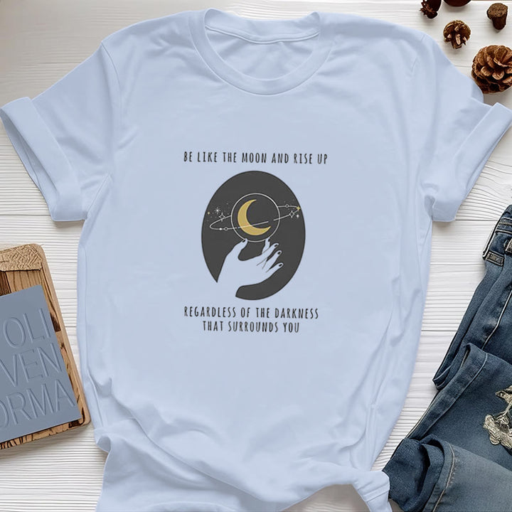 Olivenorma Be Like The Moon T-Shirt - Blue - 2XL - image 15