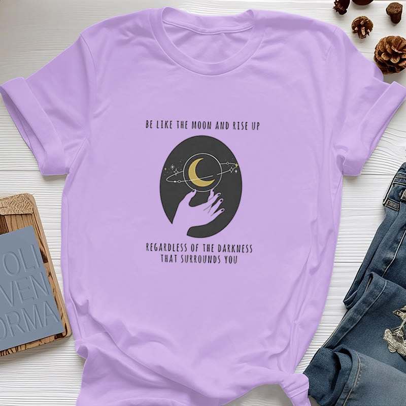 Olivenorma Be Like The Moon T-Shirt - Purple - 2XL - image 21